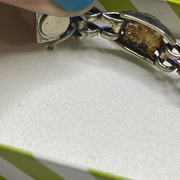 Kim Rogers signed bracelet costume jewelry pre-owned but boxes faux jewels - Picture 4 of 9